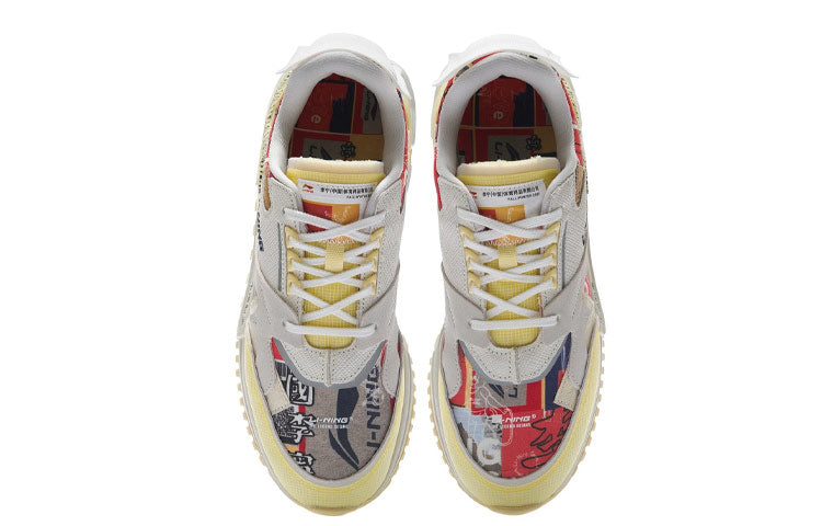Li-Ning Classic Paris Fashion Week 2021' White Grey Yellow' AGCR097-7