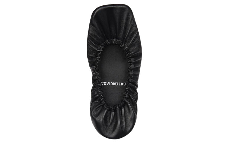 (WMNS) Balenciaga Tug Ballerina Shoes 'Black' 656607WA2M01000
