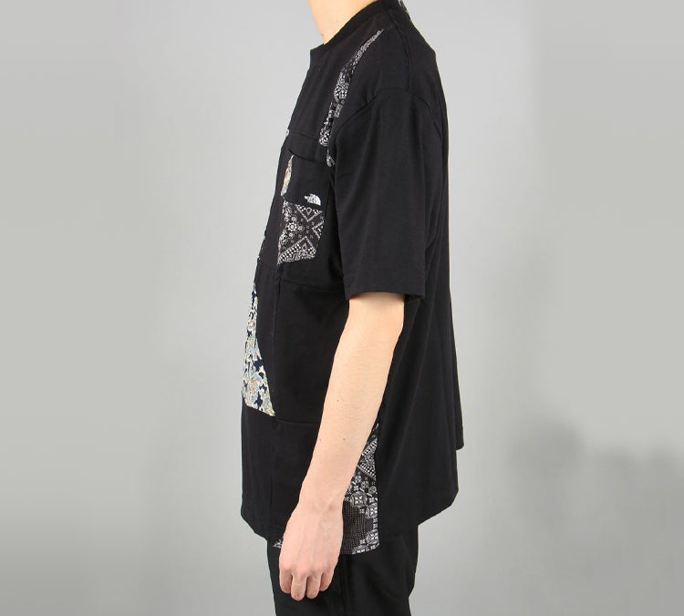 THE NORTH FACE PURPLE LABEL Patchwork Short Sleeve Unisex Black NT3020N-K