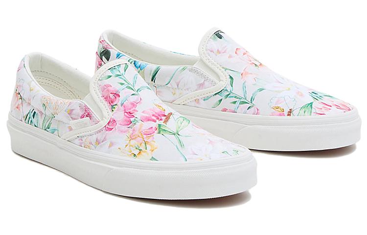 (WMNS) Vans Classic Slip-On Shoes 'White Multicolor' VN0009Q7BMB