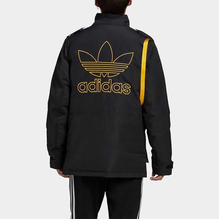 adidas originals Utility Dwn Jkt Windproof Stand Collar Sports Down Jacket Black GJ6738