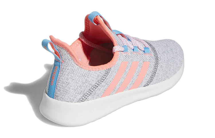 (GS) adidas Cloudfoam Pure Slip-On J 'White Acid Red' GY6589