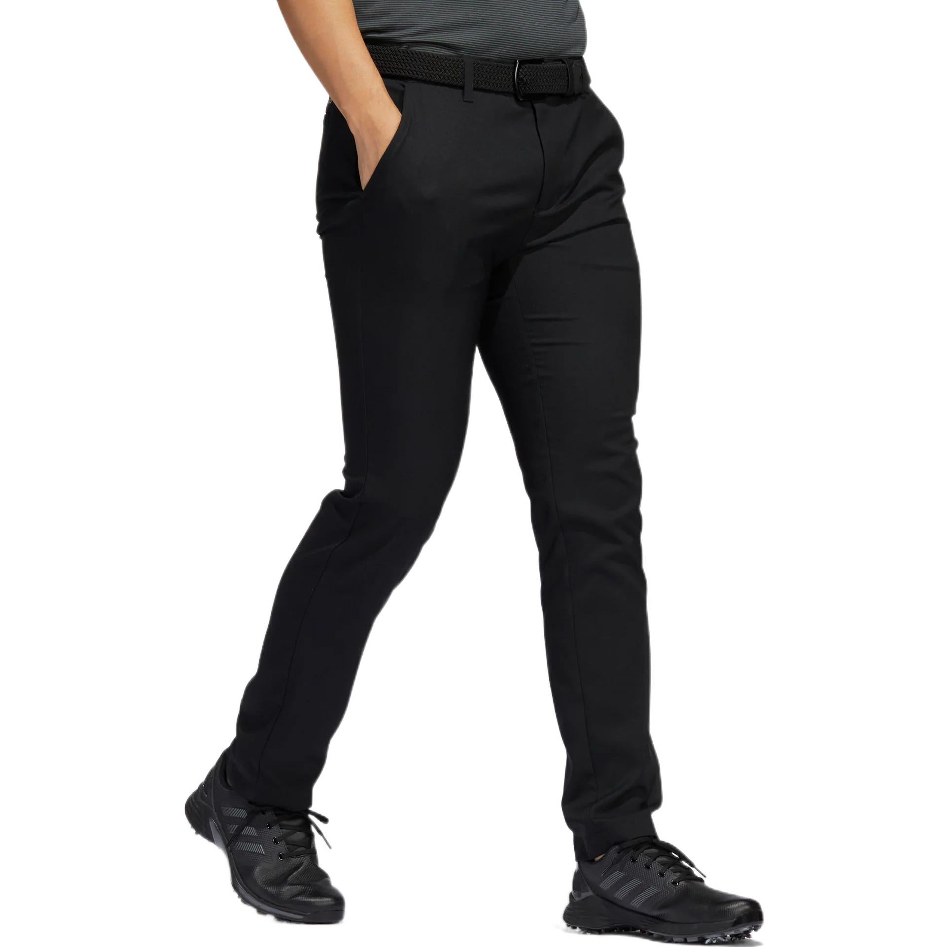 Men's adidas Solid Color Straight Golf Sports Pants/Trousers/Joggers Black HA6206