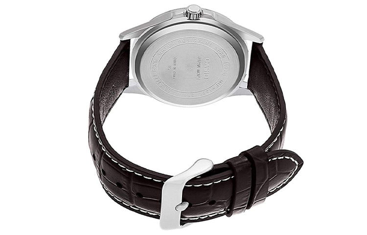 CASIO ENTICER Simplistic Leatherband Quartz Men's Mens Brown Analog MTP-1381L-7A