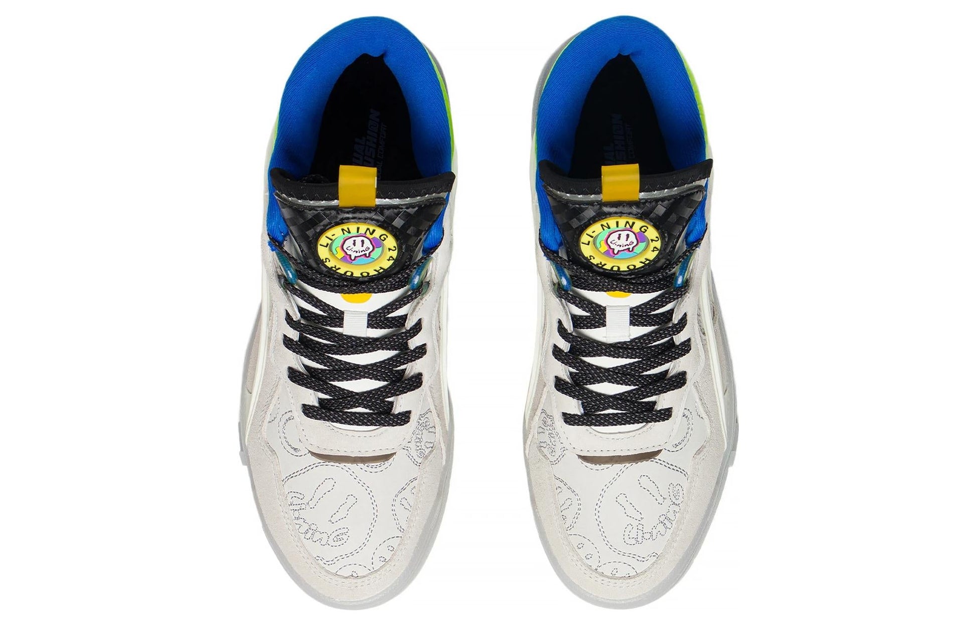 (WMNS) Li-Ning Superwave Mid 'White Blue Green' AGCS284-1