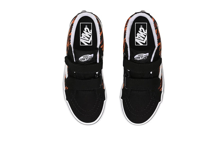 (PS) Vans Animal Checkerboard SK8-Mid Reissue V 'Black Orange' VN0A38HHXWG
