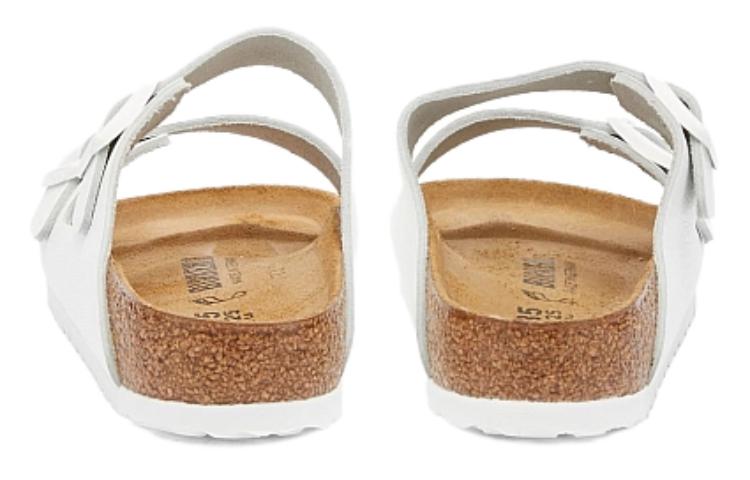 Birkenstock Arizona Natural Leather Sandals 'White' 1025048
