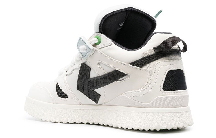 Off-White Sponge Mid-Top Sneakers 'White Black' OMIA234C99LEA0010110