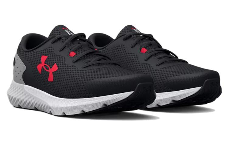 Under Armour Charged Rogue 3 Extra Wide Running Shoes 'Black Grey Red' 3026020-001