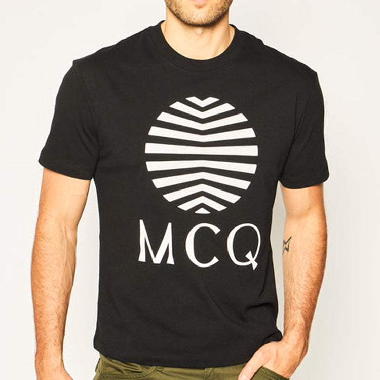 Alexander McQueen Logo Printing T-Shirt 'Black' 291571-ROT37-1000
