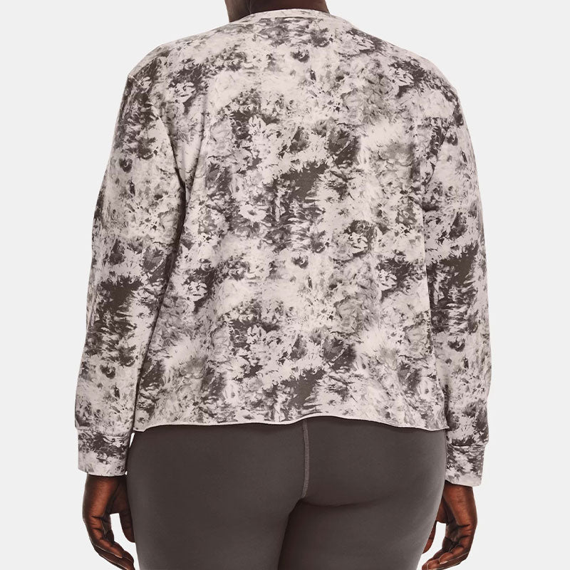 (WMNS) Under Armour Rival Terry Printed Crew Shirt 'Multi-Color' 1375252-592