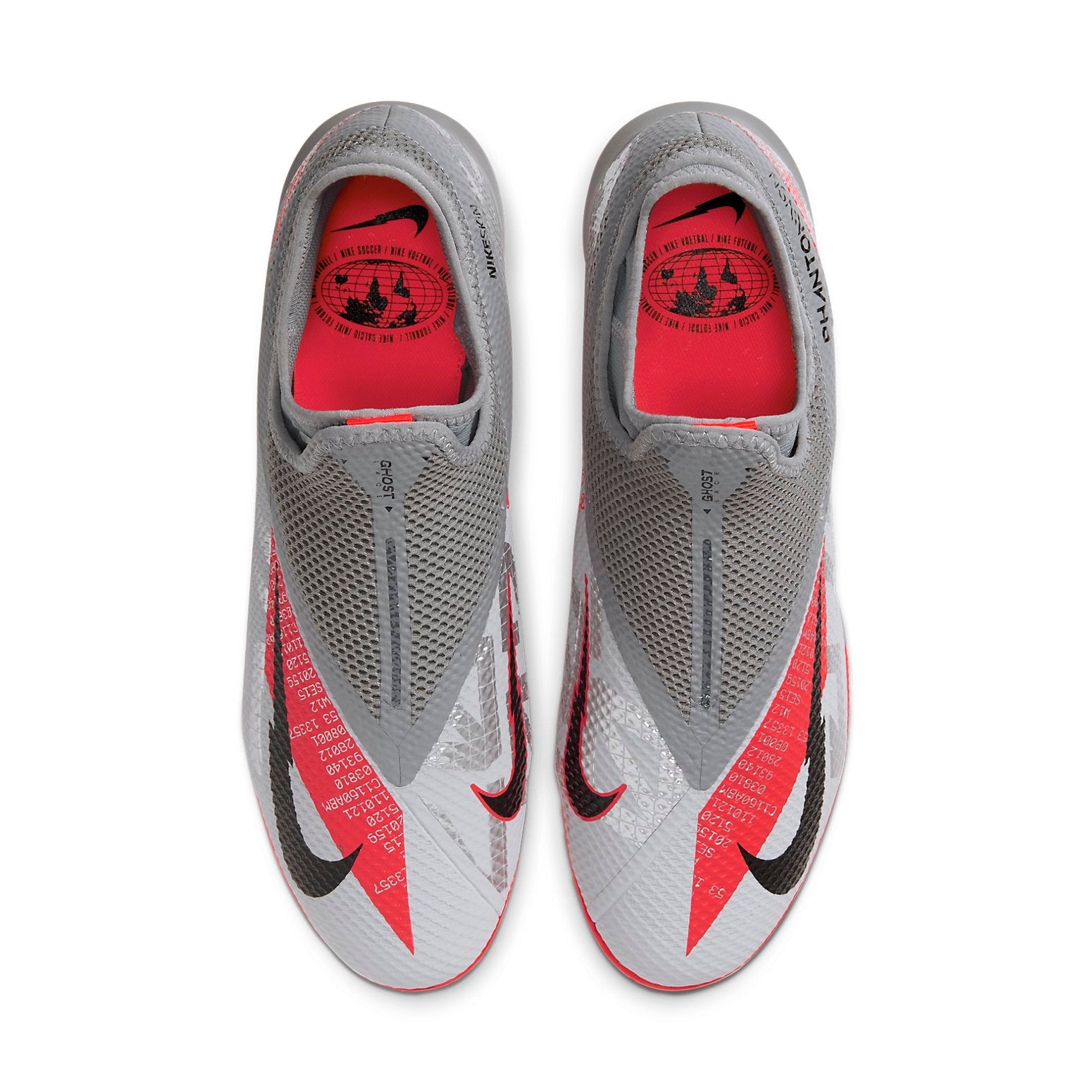 Nike Phantom Vision 2 Academy DF IC 'Grey Red' CD4168-906