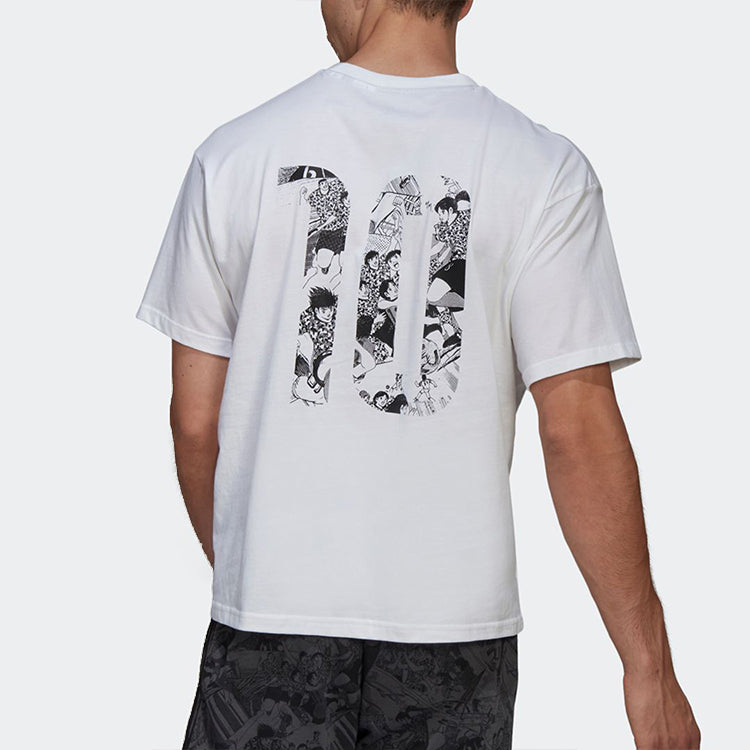 adidas Captsuba Tee Casual Sports Short Sleeve White GK3440