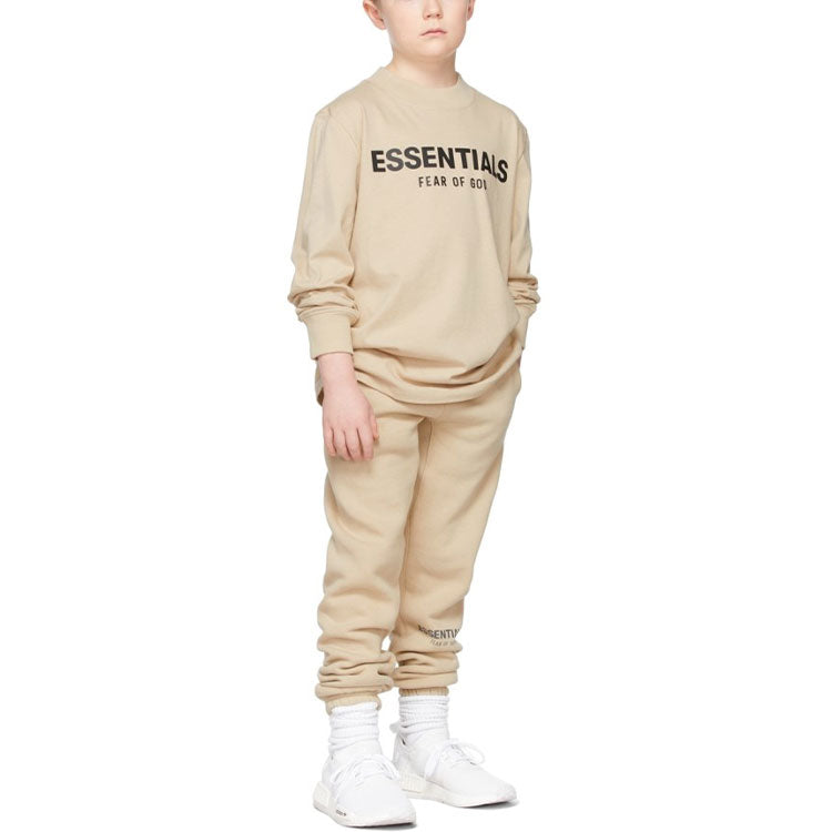 (GS) Fear of God Essentials FW21 Beige/Linen Long Sleeve T-Shirt FOG-FW21-135