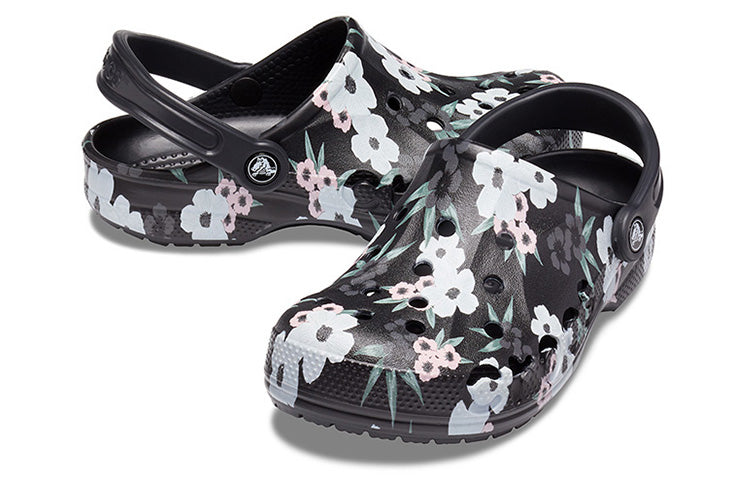(WMNS) Crocs Baya Printed Clogs 'Tropical Floral Black' 205839-98F