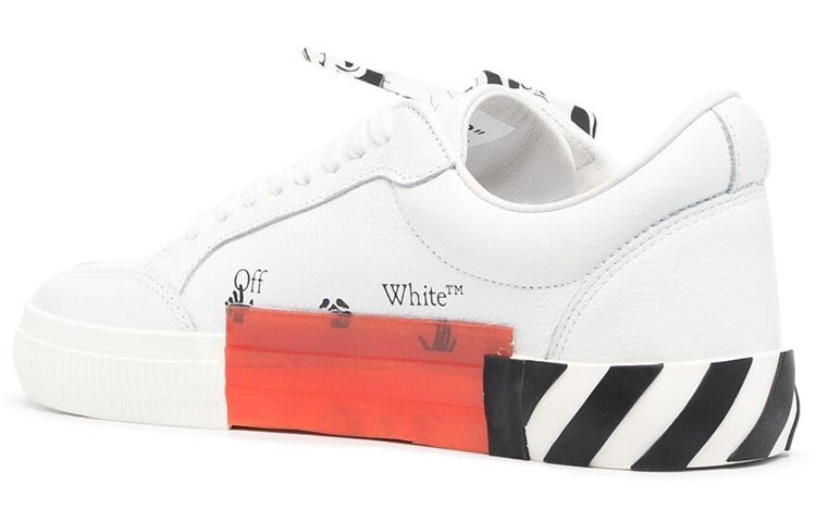 Off-White Vulcanzied Casual Shoes White/Blue OMIA085S21LEA0010145