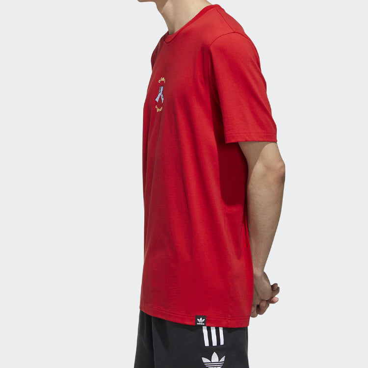 adidas originals MIC Graphic T 1 Sports Short Sleeve Red GP4053