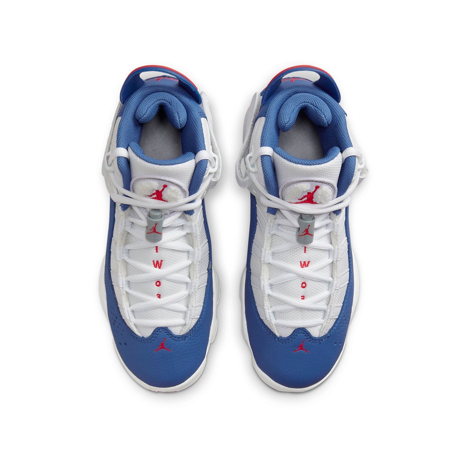 (GS) Air Jordan 6 Rings 'White True Blue' 323419-140