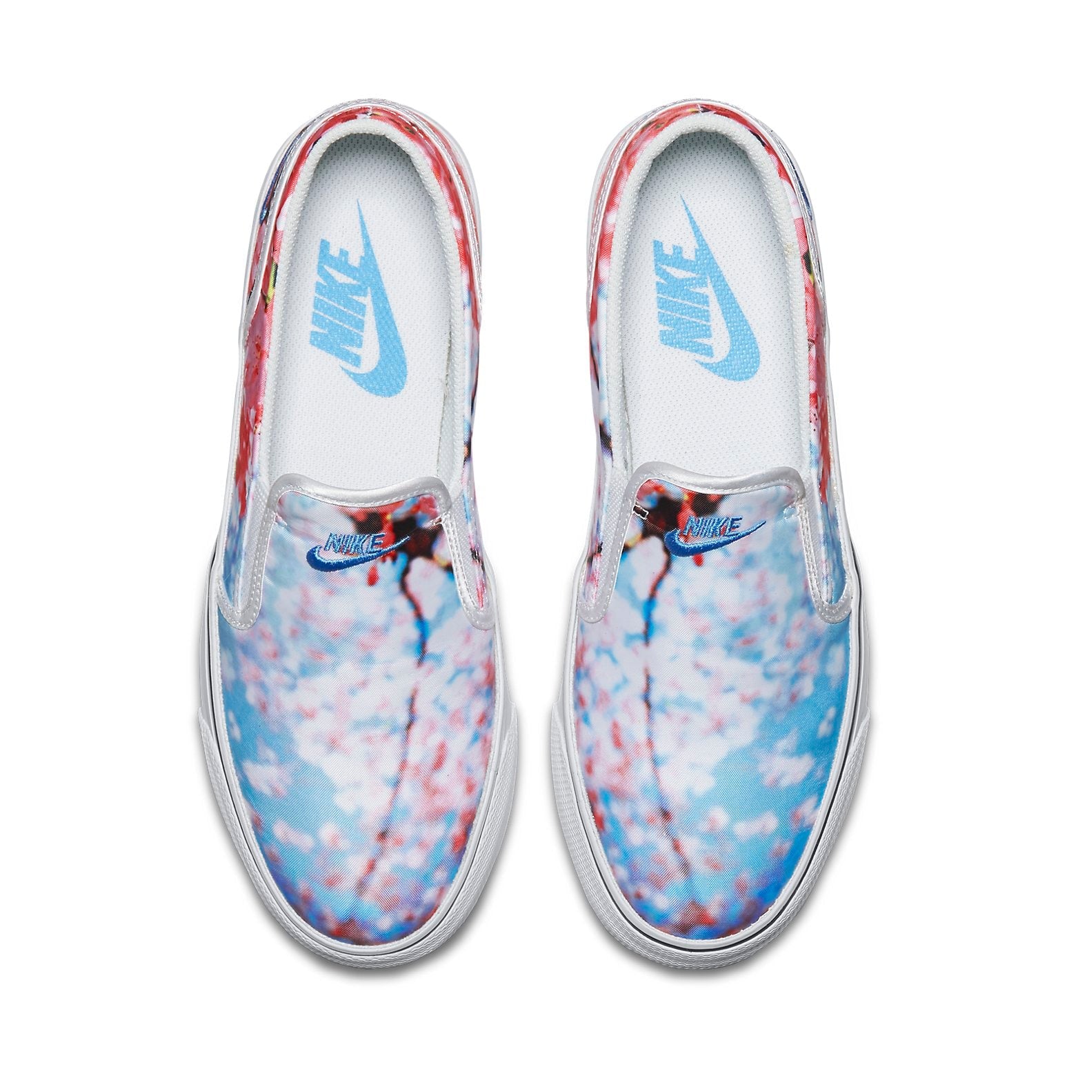 (WMNS) Nike Toki Slip On 'White Blue Red' 820223-141
