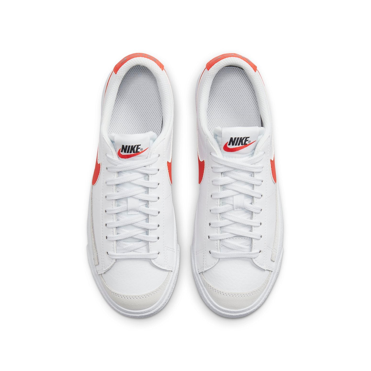 (GS) Nike Blazer Low '77 'White Team Orange' DA4074-106