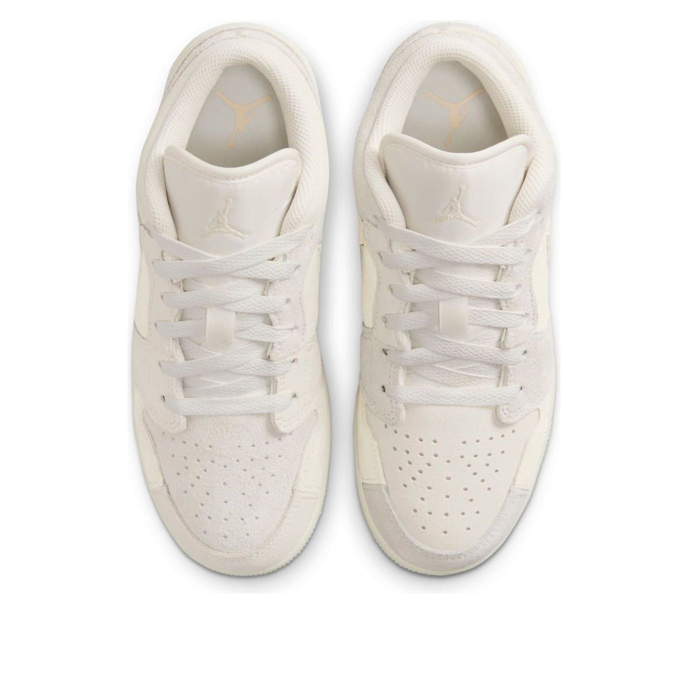 (GS) Air Jordan 1 Low SE Craft 'Pale Ivory Sail' FN7431-100