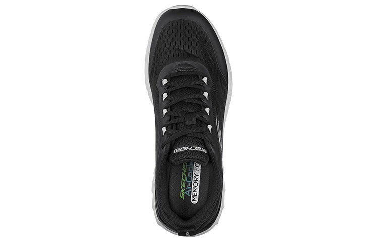 (WMNS) Skechers Overhaul 2.0 Low-Top Black/White 232288-BLK