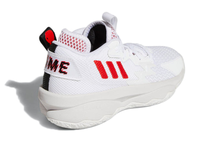 (GS) adidas Dame 8 J 'Dame Time - White Vivid Red' GY2908