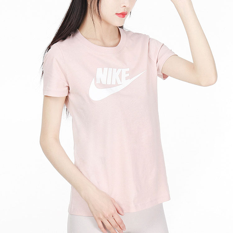(WMNS) Nike AS W Nike Sportswear Tee ESSNTL ICON FUTUR PINK OXFORD BV6170-601