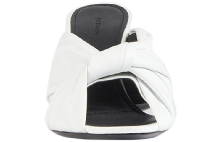 (WMNS) Balenciaga Drapy Mules White 617574WA2M09002