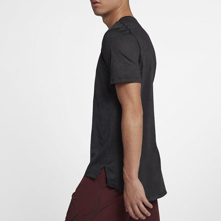 Nike Dri-Fit Solid Color Short-sleeved T-shirt 'Black' 928016-010