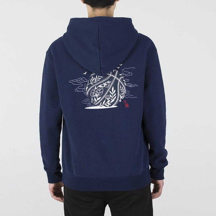 Men's Air Jordan CNY New Year's Edition Embroidered Logo Sports Pullover Navy Blue DO4083-410