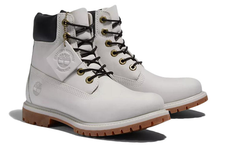(WMNS) Timberland Premium 6 Inch Waterproof Boots 'Light Grey Nubuck' A5SS3027