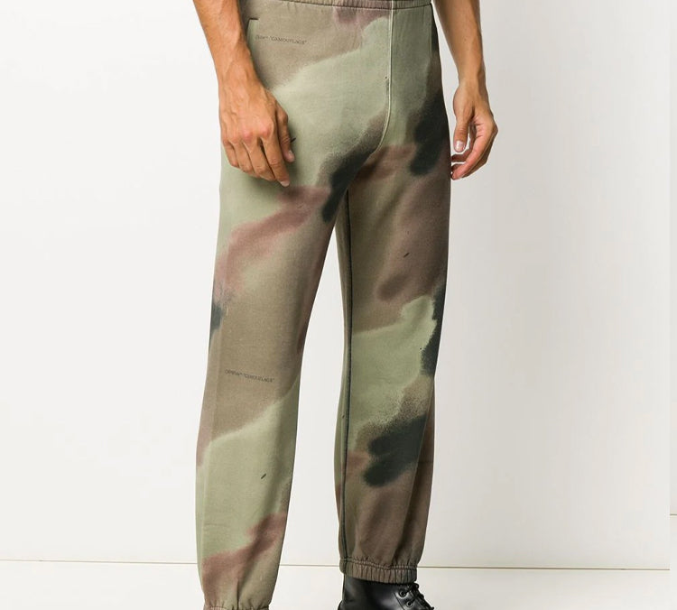 Off-White Mens Fw20 Camouflage-print Track Pants OMCH030E20FLE0036001