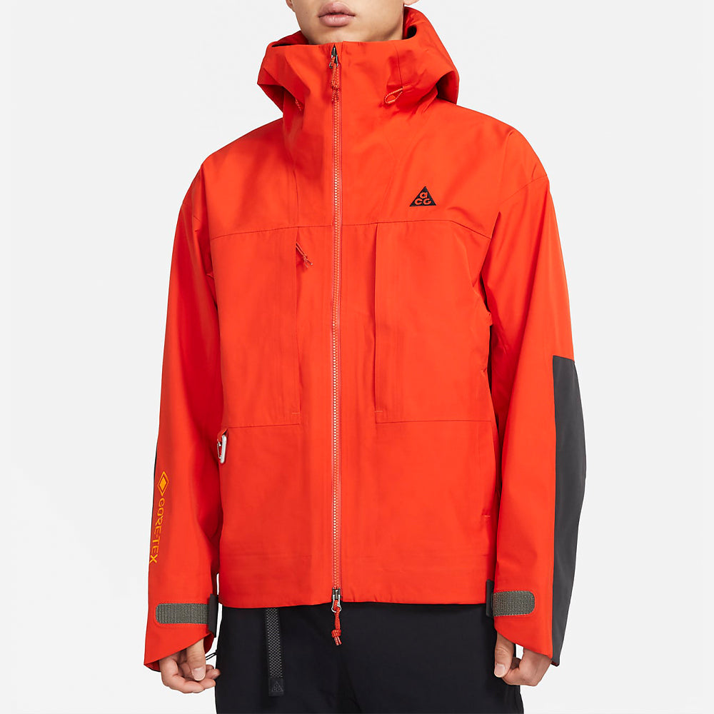 Nike ACG GORE-TEX Misery Ridge Jacket Zipper hooded Orange CV0635-891