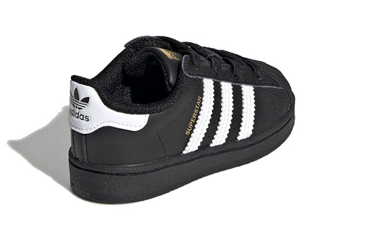 (TD) adidas Superstar Infant 'Core Black' EF5396