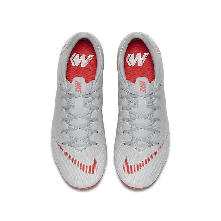 (GS) Nike Mercurial Vapor 12 Academy MG 'Wolf Grey Crimson' AH7347-060