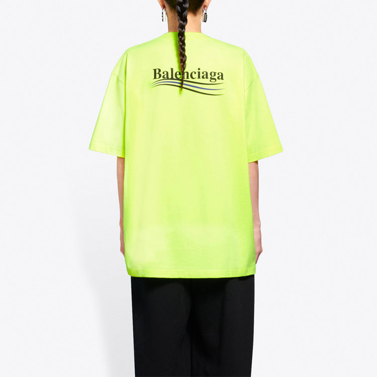 Balenciaga Political Campaign Logo Yellow 641655TJVF77110