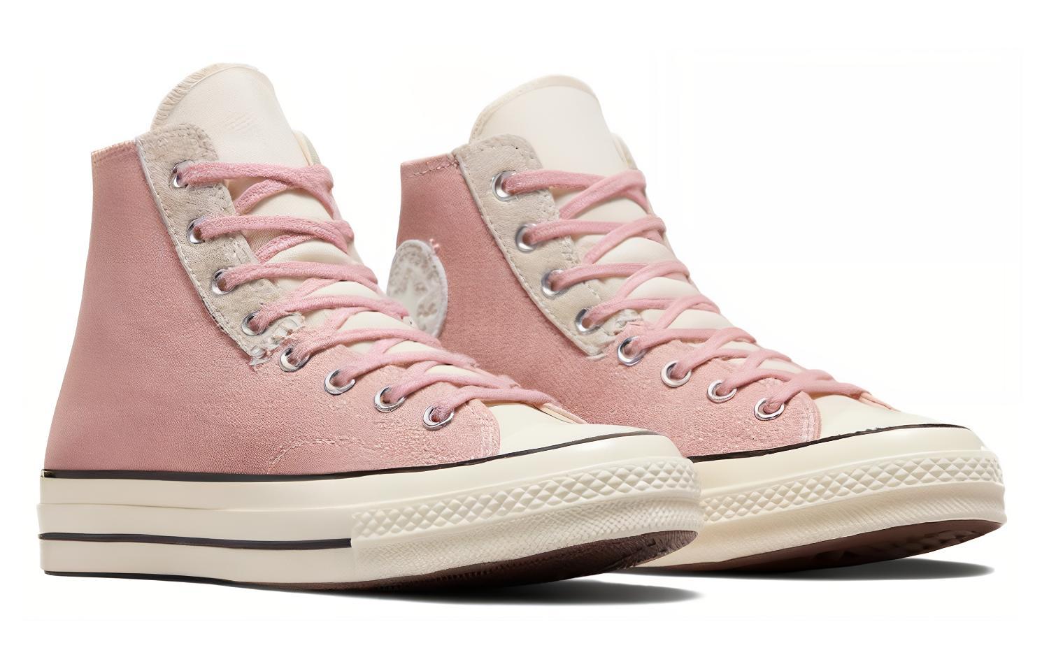 Converse Chuck 70s High Top Mix Materials Shoes 'Static Pink' A06538C