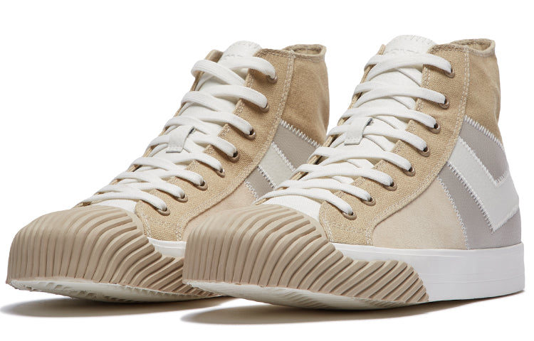 PONY Canvas Shoes 'Cream Grey Khaki' 01M1SH06LG