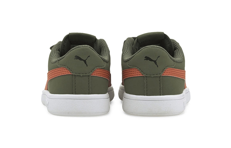 (PS) PUMA Smash V2 Buck V Ps Leisure Sneakers Green/Brown 365183-20