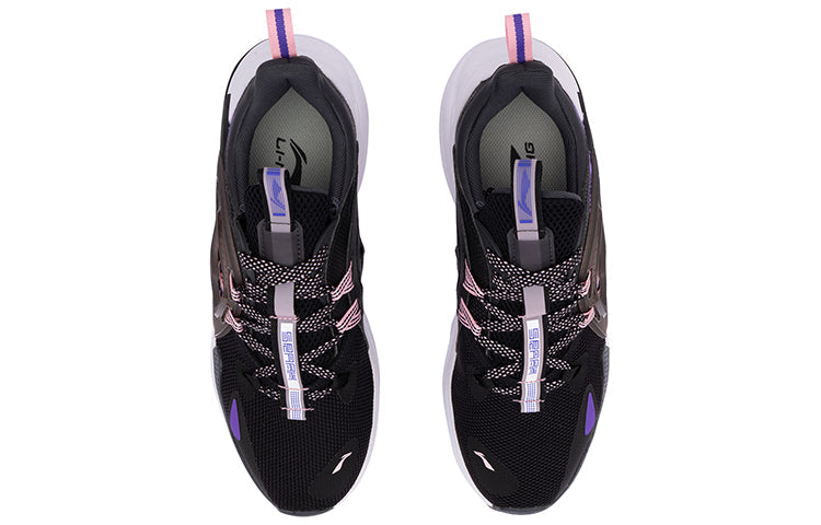 (WMNS) Li-Ning XingHuo Sport Leisure 'Black Purple' AGLQ066-5