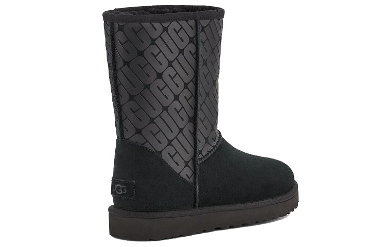(WMNS) UGG Classic Short 2 'Black Grey' 1129450-BLK
