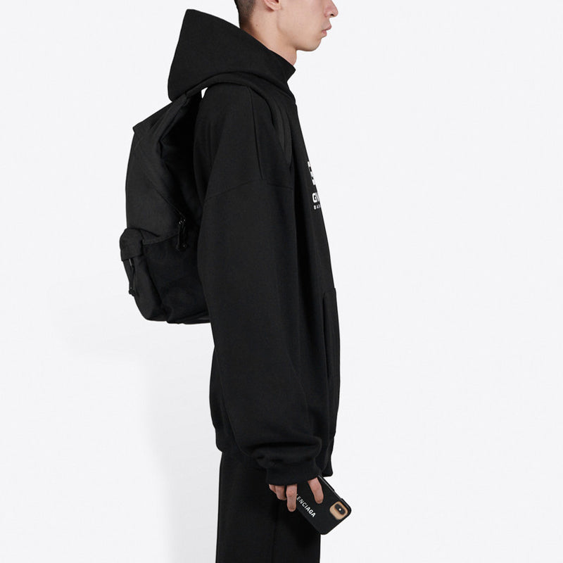 Men's Balenciaga Alphabet Printing Loose Classic Black 620973TIVD41000