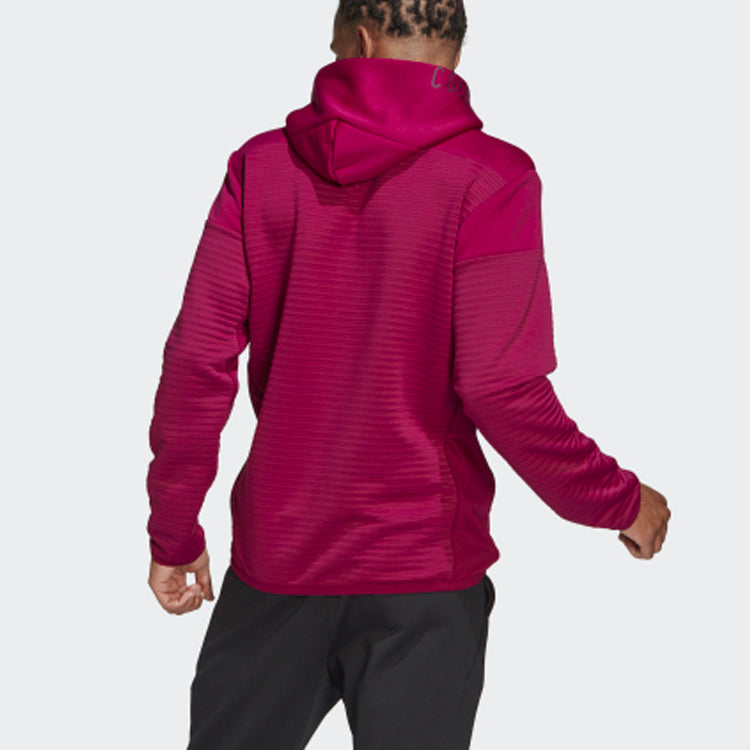 adidas Mzne Coldrdy Po Sports Pullover Hoodie Red FS7214