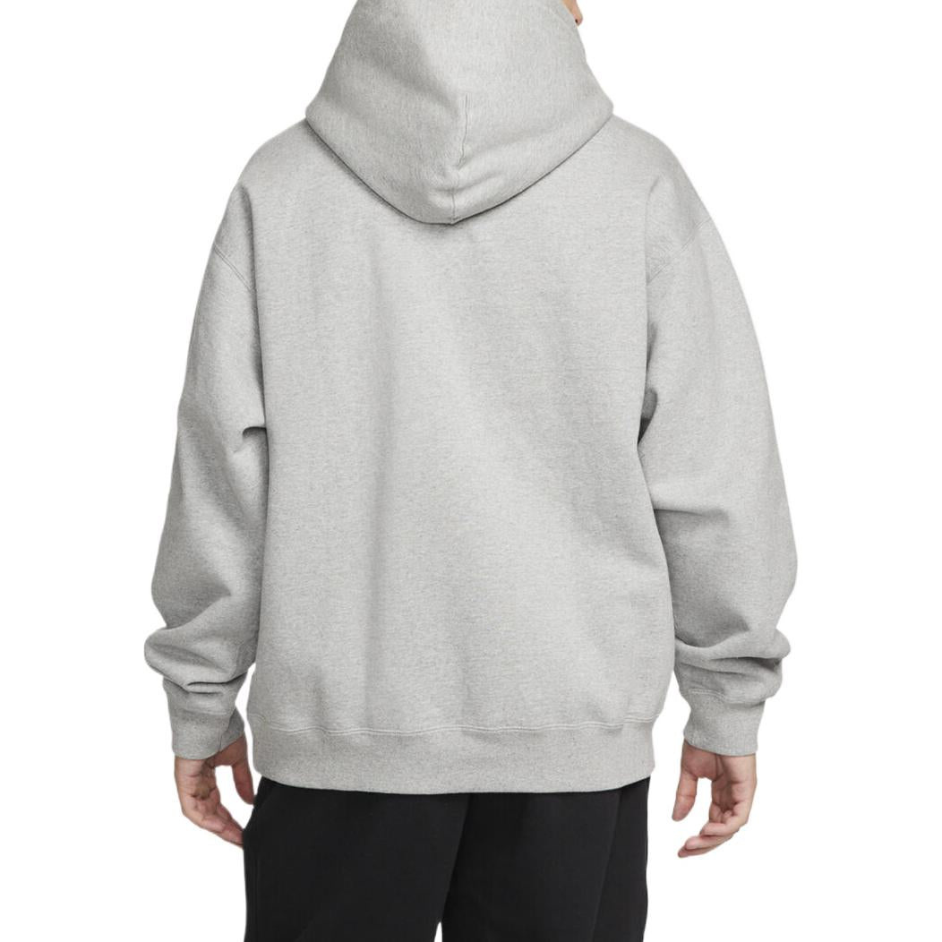 Nike x Stussy Logo Hoodie Asia Sizing 'Grey' DJ9489-063