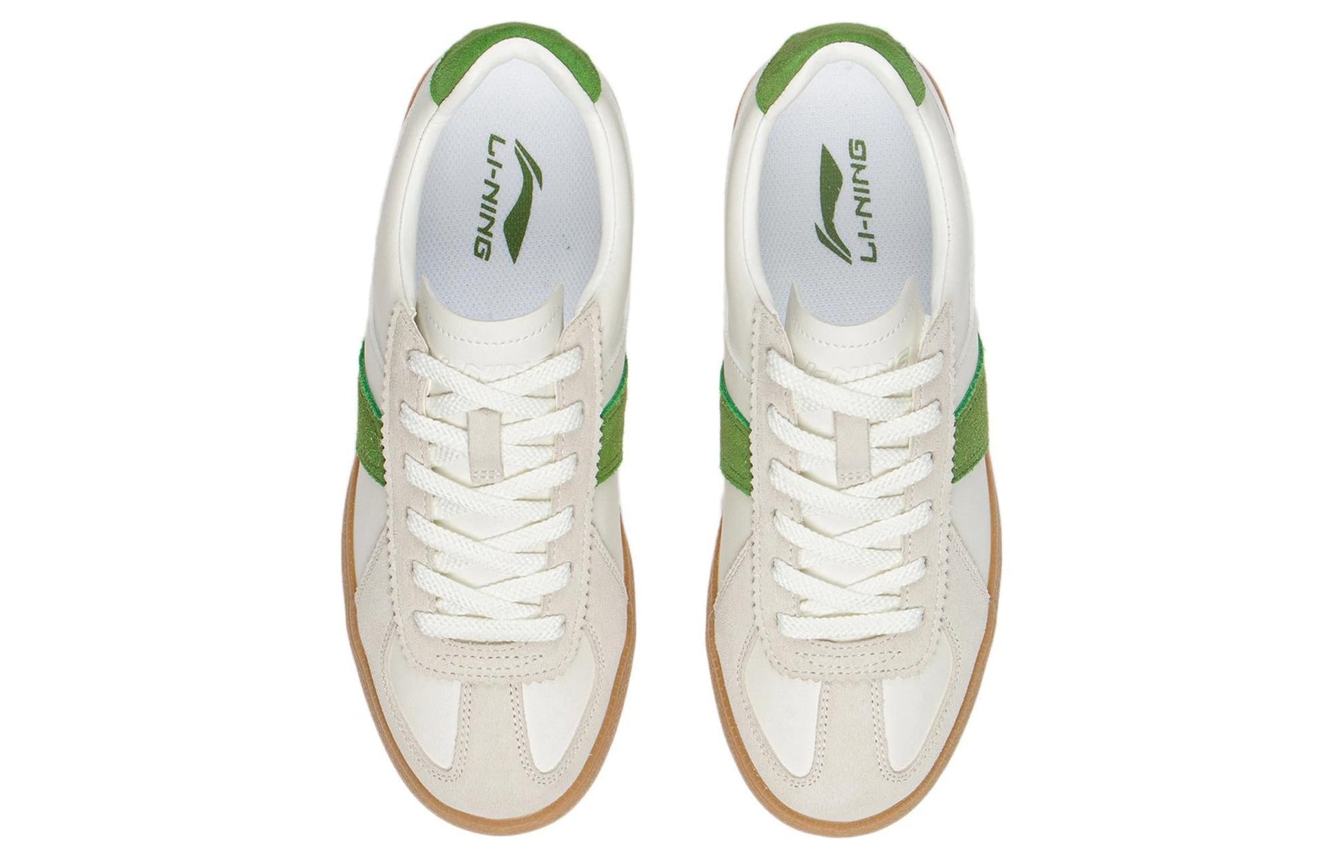 (WMNS) Li-Ning Skateboarding Low 'White Green' AGCS290-1