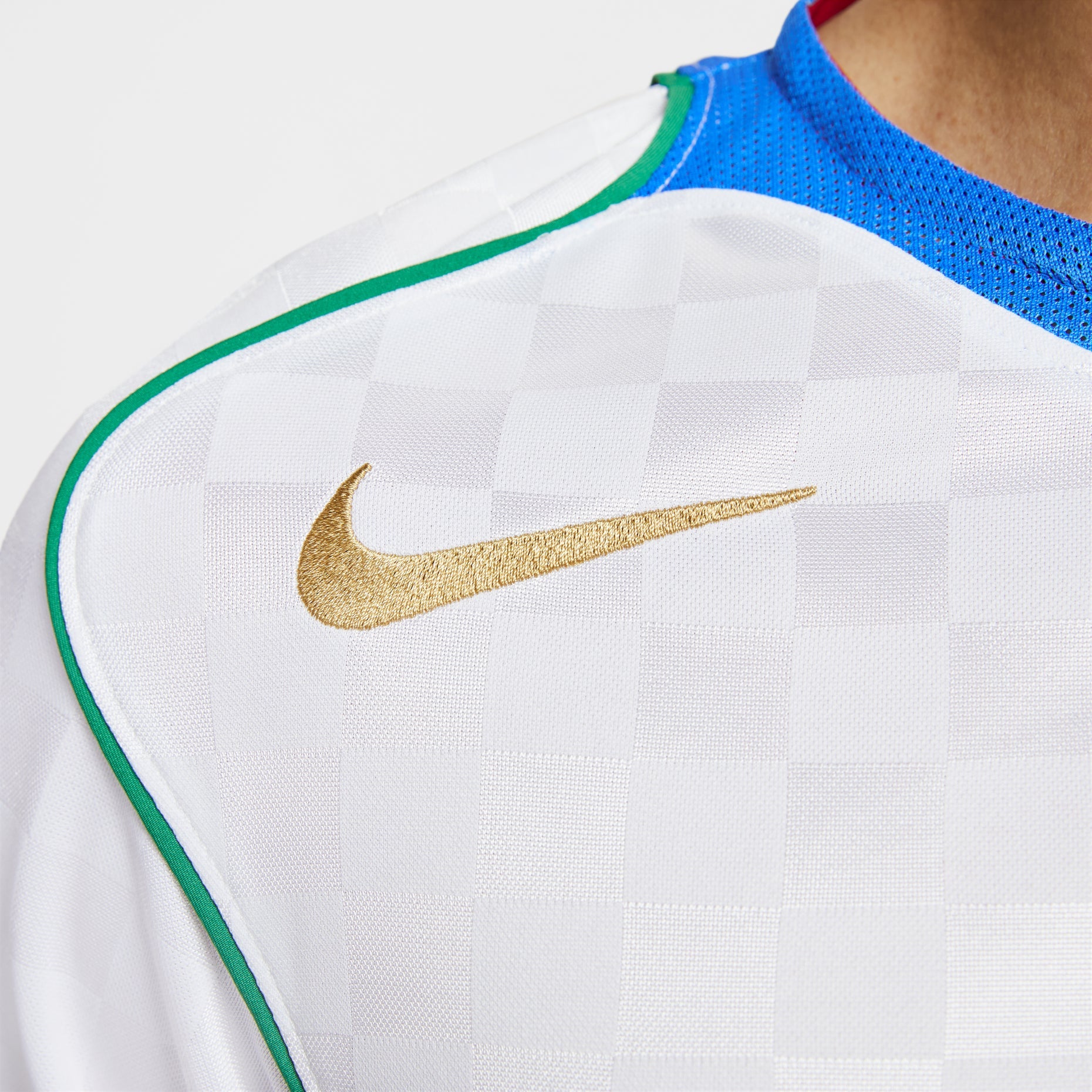 Nike Total 90 Dri-FIT Soccer Jersey 'White Italy Blue Red' IB4211-100