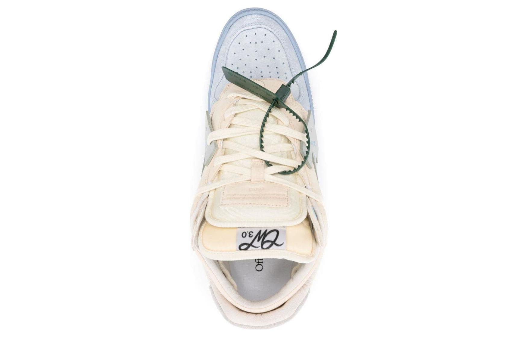 Off-White Floating Arrow Low-Top Sneakers 'Beige Blue' OMIA244F23LEA0014061