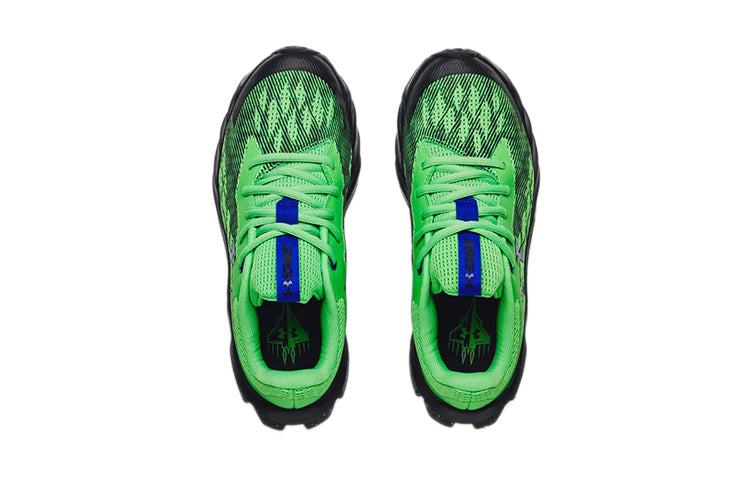 (GS) Under Armour Charged Scramjet 3 Low-Top Green/Black 3022611-303