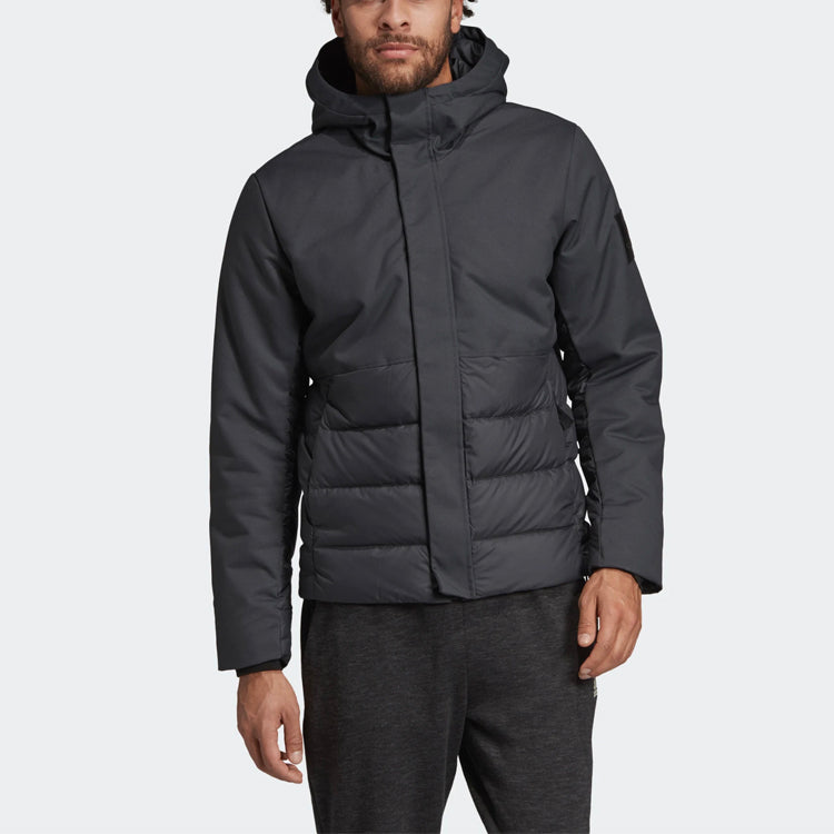 adidas Outdoor protection against cold Stay Warm hooded down Jacket Black DZ1406